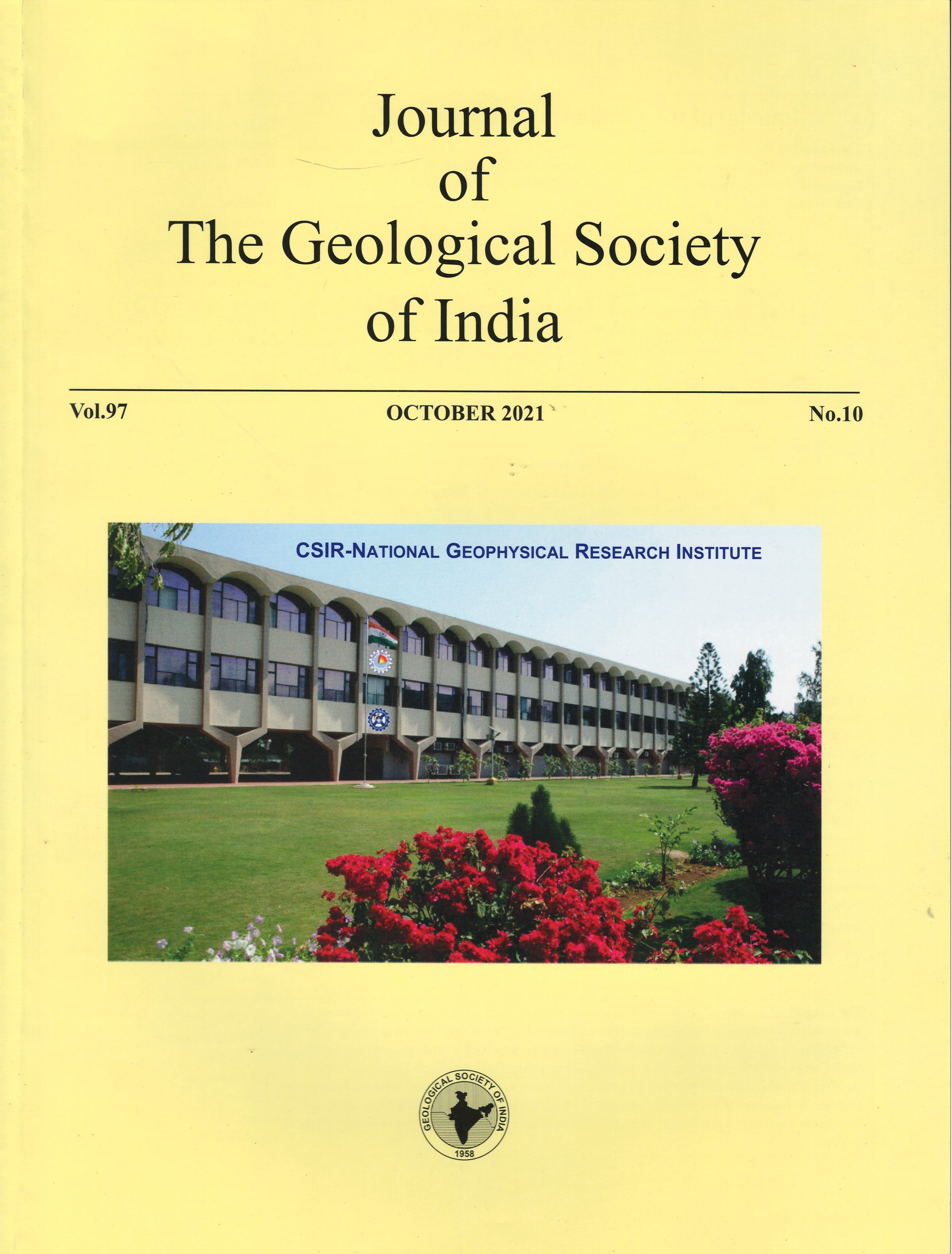 					View Volume 97, Issue 10, October 2021 Pages (1117-1322) (Special Issue 60 Years of CSIR-National Geophysical Research Institute).
				
